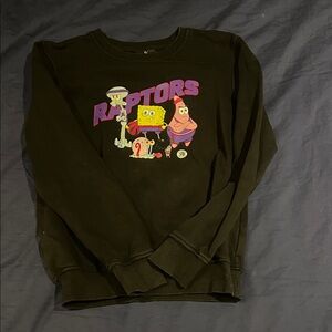 Raptors Graphic Crewneck Sweater - Black